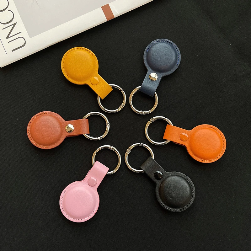 Per Apple Airtag Custodia Portachiavi In Pelle Protettiva Per Airtag Tracker Localizzatore Dispositivo Anti-Perso Per Airtag Air Tag Case Llavero