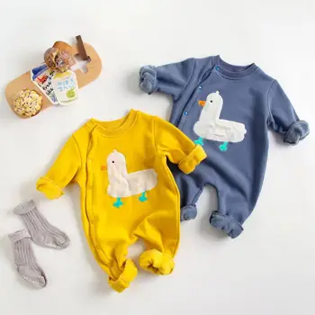 

Baby Cute Cartoon Romper Boys Girls Jumpsuit Outfits Long Sleeve Clothes Infant Unisex Babies One-pieces Autumn Winter Clothing