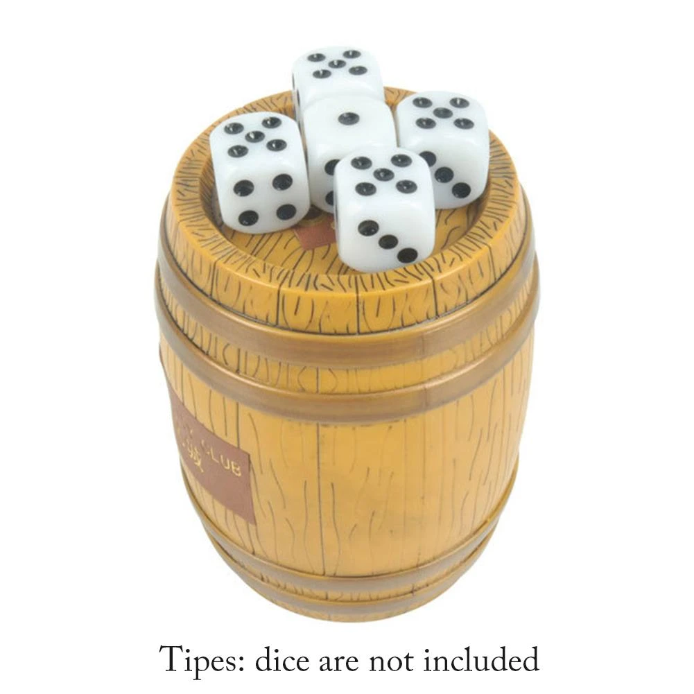 Simulation Barrel Dice Cup Wooden Dice Cup For Yahtzee Games Drinking Board Game Gambling Dice Box With 10pcs Dices Dice Aliexpress