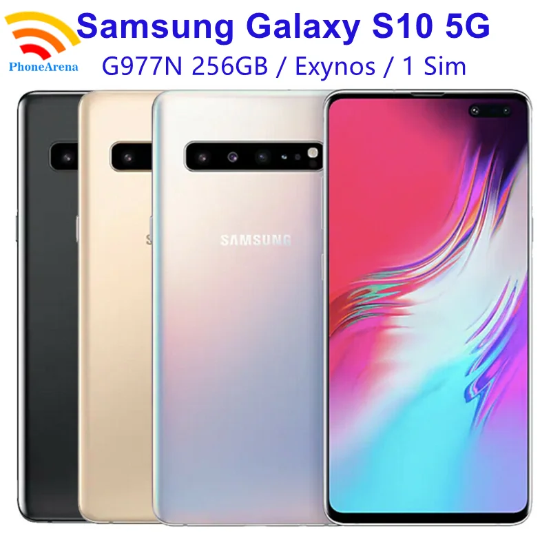 Оригинальный мобильный телефон Samsung Galaxy S10 5G G977N 【 99% Новый 】разблокированный