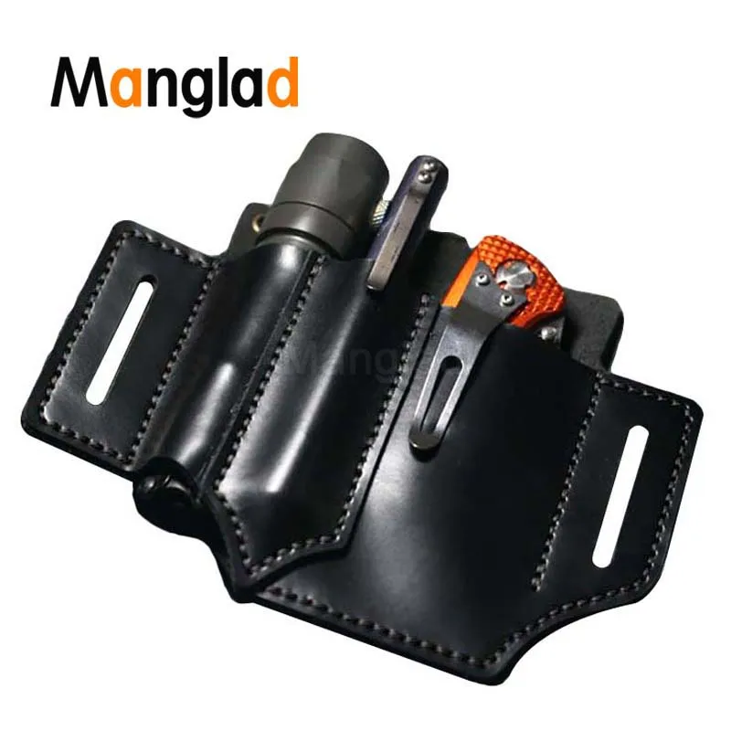 EDC Lederscheide Lagerung Taille Tasche Gürtel Organizer Lampetasche Camping