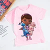 Summer Kids Cute T-shirt Girl Doc McStuffins Clinic Girl Cartoon Print Tops Baby T Shirt New Fashion Toddler Casual Kids Clothes 5