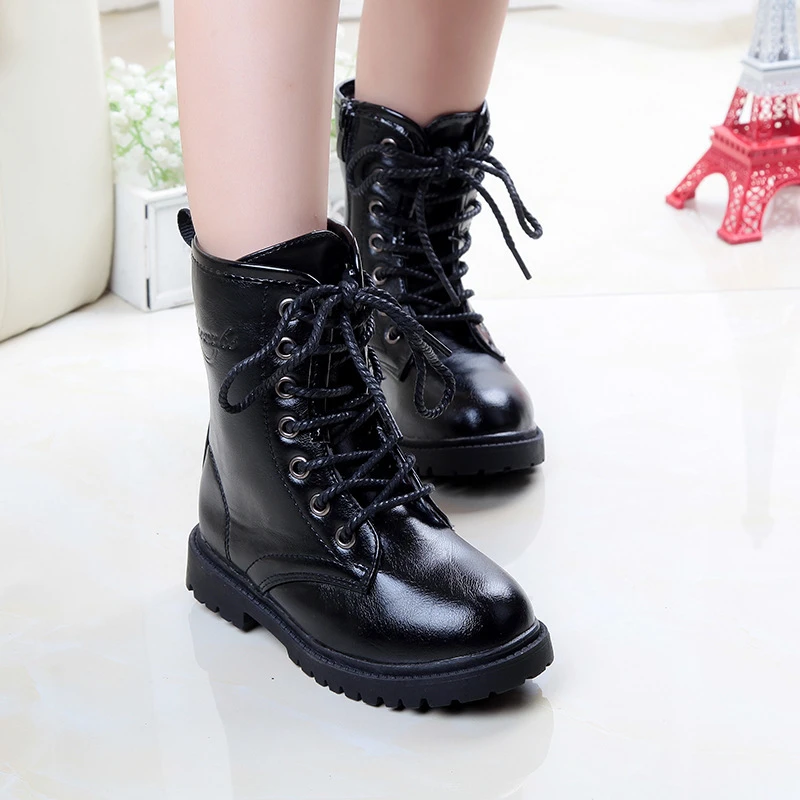 Botas grandes de moda para niños, zapatos para niños 4 5 6 7 8 9 10 11 12 13 14 15 16 años, Invierno 2023|Botas| - AliExpress