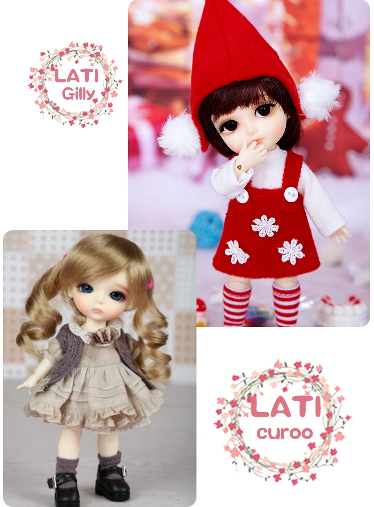 BJD шарнирная куколка Lati Yellow 1/8, 16 см