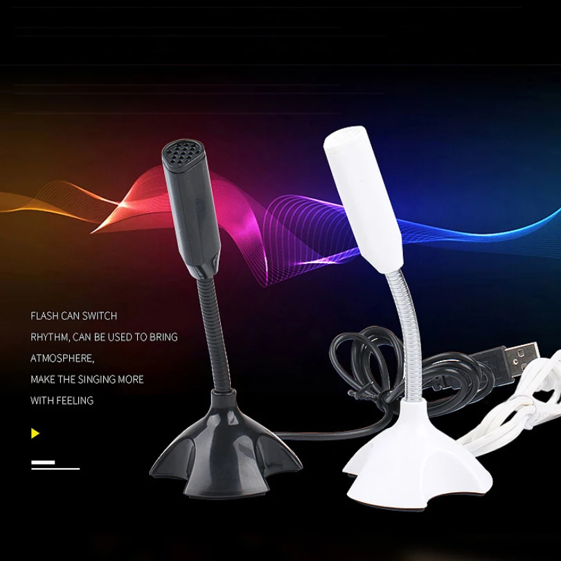 Мини компьютер микрофон USB для компьютер, ноутбук, лептоп для Skype KTV студийный, для речи чат пение видеоигры Запись микрофон