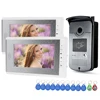 7'' TFT Color RFID Video Door Phone Intercom Doorbell Wired Access Entry System for Home 2 Monitors Video Camera Night Vision ► Photo 1/6