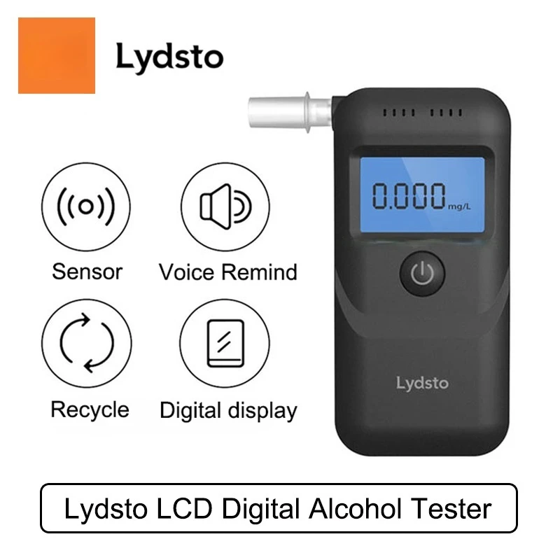 Цифровой алкотестер Lydsto профессиональный детектор алкоголя полицейский
