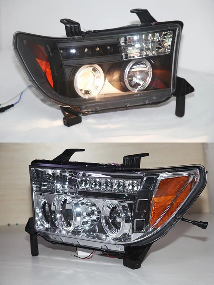 2 шт. светодиодный головной светильник передний в сборе для TOYOTA Tundra 2007-2013 с дневным ходовым светильник