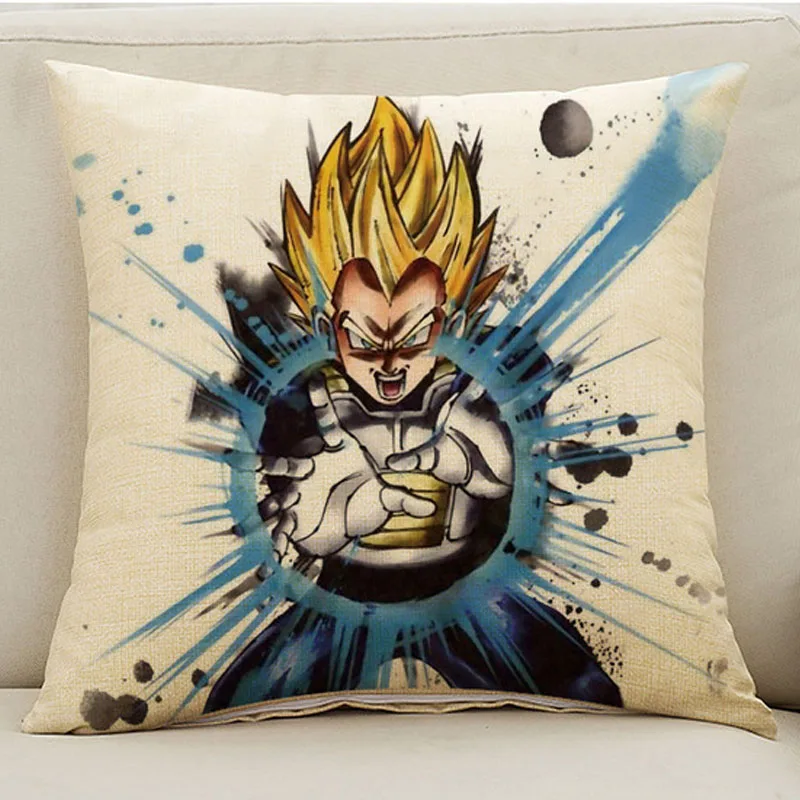 H03 1 шт. 45x45 см Dragon Ball Сунь Укун мультяшная наволочка в стиле аниме льняная Подушка для поясницы декоративная наволочка - Цвет: H03