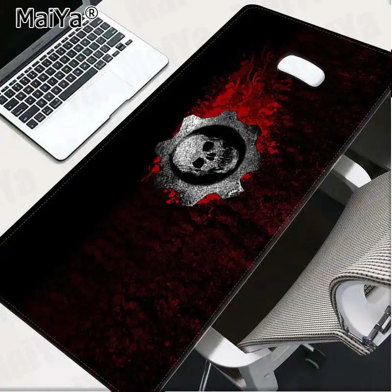 Lock Edge 30x80cm Maiya простой дизайн шестерни war3 логотип Блокировка края коврик для мыши игровой резиновый ПК компьютерный игровой коврик для мыши - Цвет: Lock Edge 30x80cm