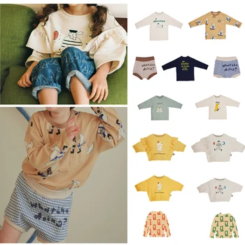 

In Stock 2020 Autumn Long Sleeve T-shirt Thanksgiving Girls Christmas T-shirts Boys Long Sleeve Tops Baby Girl Clothes