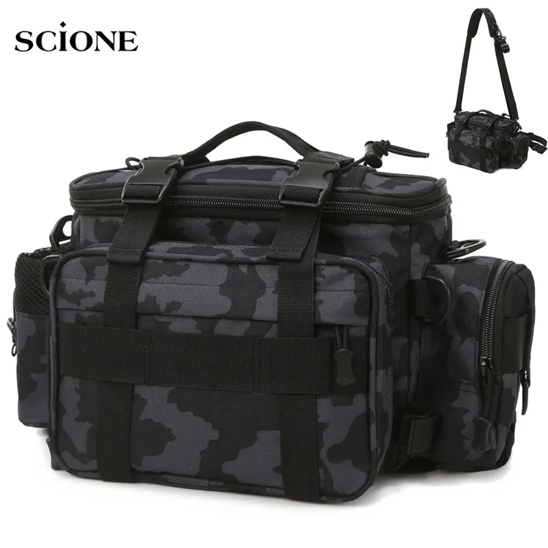 

Tactical Molle Fishing Bag Waist Fanny Pack Hiking Hunting Bags Camping Sac De Sport Belt Sling Bag Military Shoulder XA515+WA
