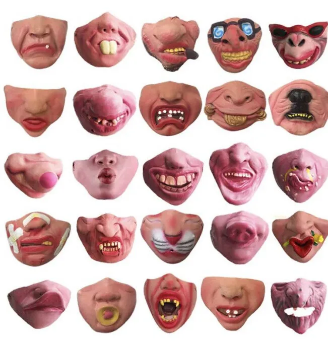 

Funny Fun Mask Big Lips Headgear Pet Funny Mask Halloween Masks Adult Mascaras de terror para halloween @45