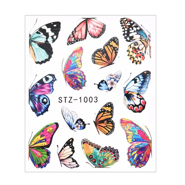 1Pcs Water Nail Decal and Sticker Flower Leaf Tree Green Simple Summer DIY Slider for Manicure Nail Art Watermark Manicure Decor TA627