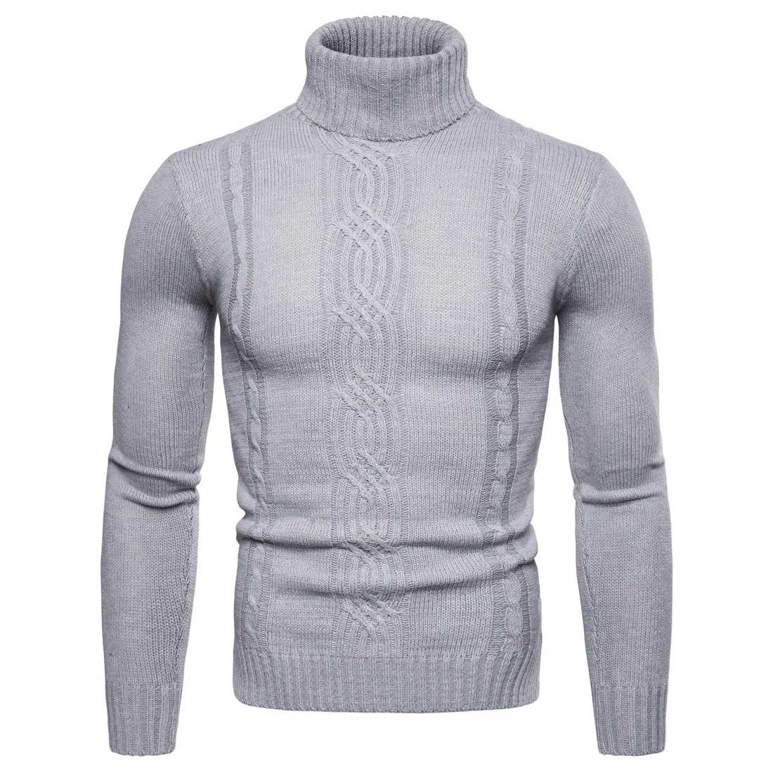 Winter Braid Men's Pullovers Oversized Sweater Pullover Women Knitted Jumpers Vintage Turtleneck Sweaters Clothing