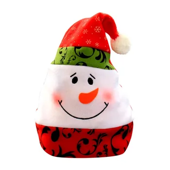 

Merry Christmas Hat For Adult Kids Xmas Santa Claus/Deer/Smowman Cap 2019 New Year Christmas Party Decoration Hats