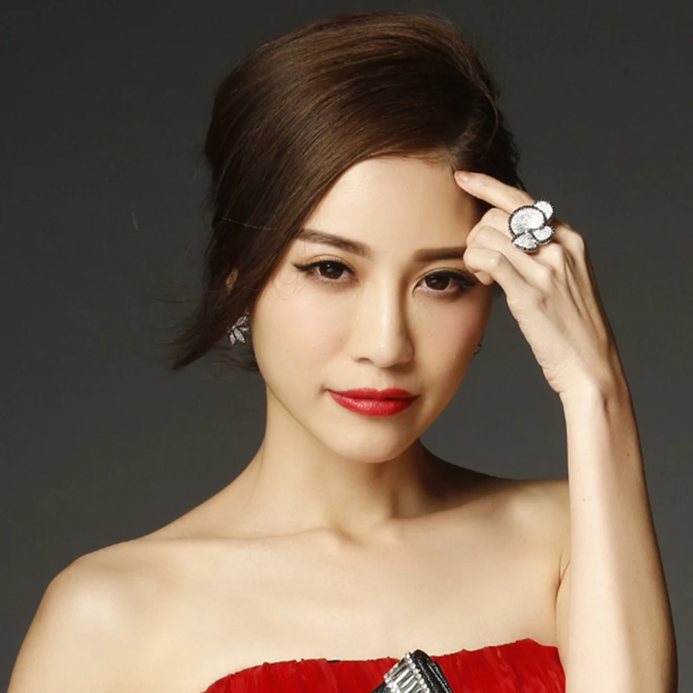 flower white black ring (4)