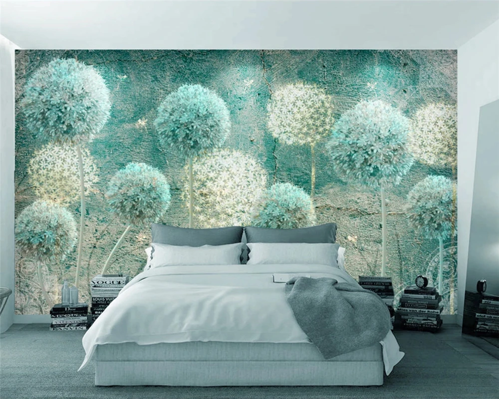 Beibehang カスタムファッション壁紙ヨーロッパの抽象タンポポ背景装飾的な絵画壁紙 3d Wallpaper Wallpaper Modern3d Wallpaper Modern Aliexpress