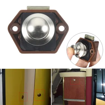 

15mm-27mm Car Push Lock RV Caravan Boat Drawer Latch Button Locks For Furniture Hardware for Camper