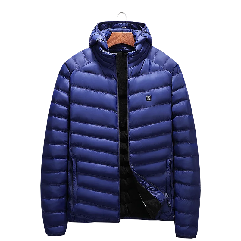 KENNTRICE Usb теплая зимняя куртка, мужской светильник, умный термостат, Теплая мужская куртка, зимнее пальто
