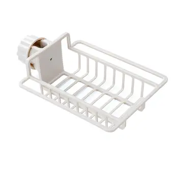 

Kitchen Sink Drain Rack Multifunctional Plastic Sponge Household Punching Supplies Soap Kitchen Rack Free Cloth Faucet J8Z7