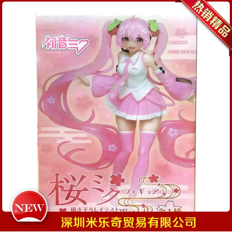 Virtual Singer Prize Figure Adorable Mother Goddess Miku Hatsune Miku Cherry Hatsune Garage Kit Model Toy Boxed