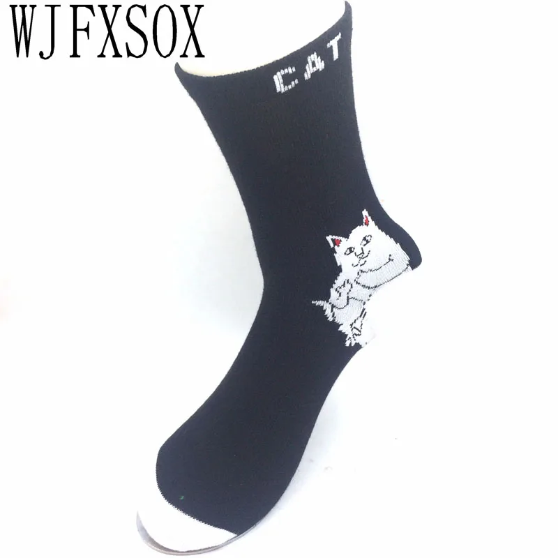 Носки WJFXSOX мужские хлопковые брендовые элегантные креативные с мультяшным