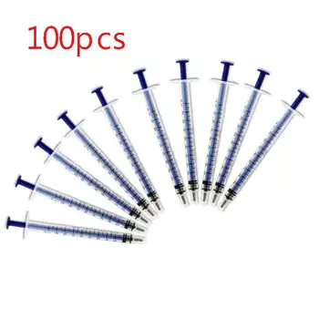 

Plastic Syring Insulin Syringe 1 Ml With Tip Purple Cap Disposable Plastic Industry Sampler Injector Syringe Measuring Feeding