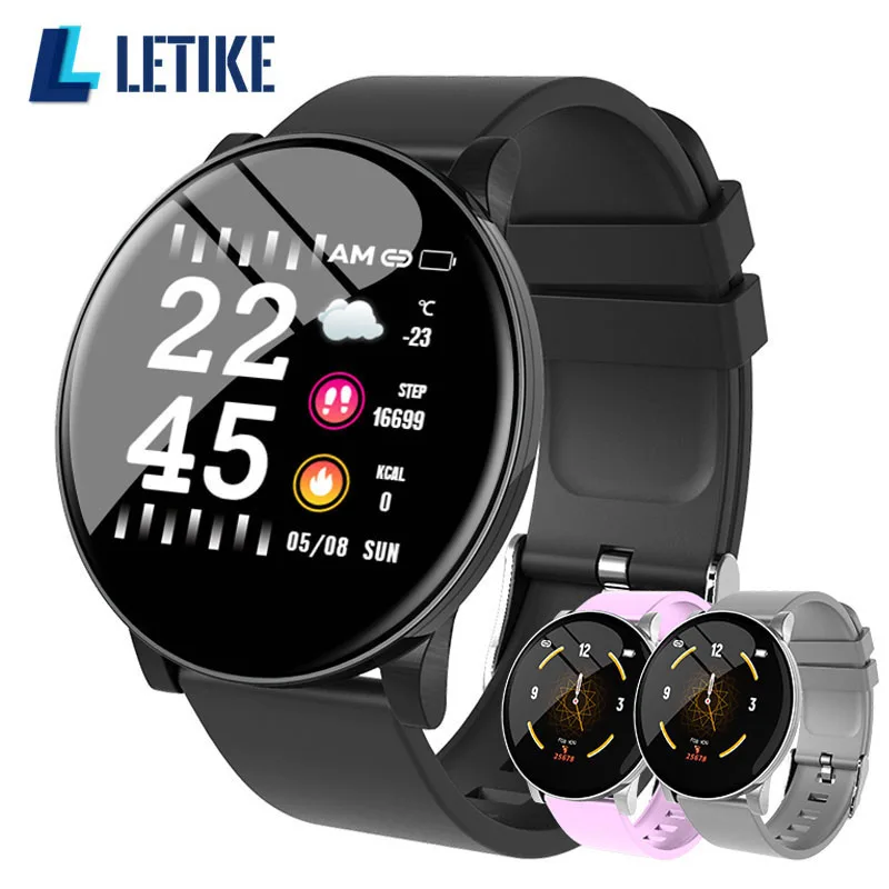 Letike W8 умный Браслет С Пульсометром кровяное давление мульти-спортивный режим IP67 фитнес-трекер Браслет умные часы