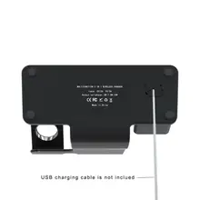 3 3 в 1 беспроводной быстрое зарядное устройство док-станция держатель для iPhone X/XS/XR/Xs Max/8 samsung мобильный телефон Подставка для iWatch