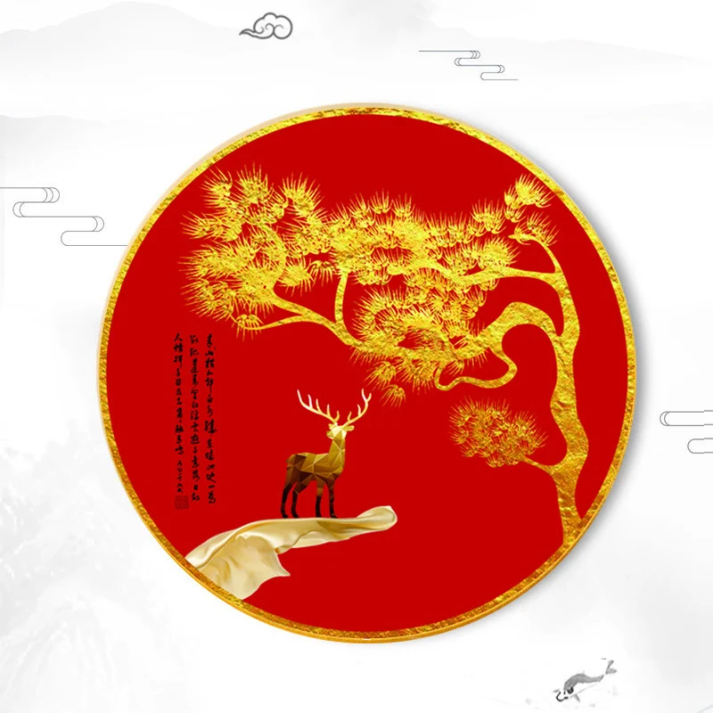 

DMC Full Embroidery Kit DIY Cross Stitch Kit Needlework Sewing Chinese Style Deer Landscape Embroidery Painting Art Craft