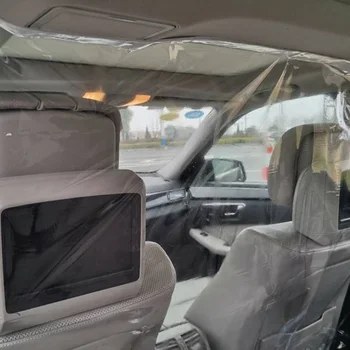 

Taxi Car Transparent Isolation Film Full Surround Anti-droplet Protective Cover Antifoam Clear Isolation Curtain Full-enclosed