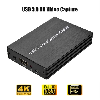 

HDMI to USB3.0 Video capture Card 4K 1080P Dongle Game Recorder for Live Stream Broadcast 102 x 70 x 19mm