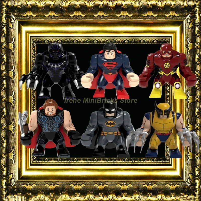 

BatMan SuperMan The Flash Black Panther Avengers Endgame Thor Iron Man Wolverine Building Blocks Marvel Captain Marvel