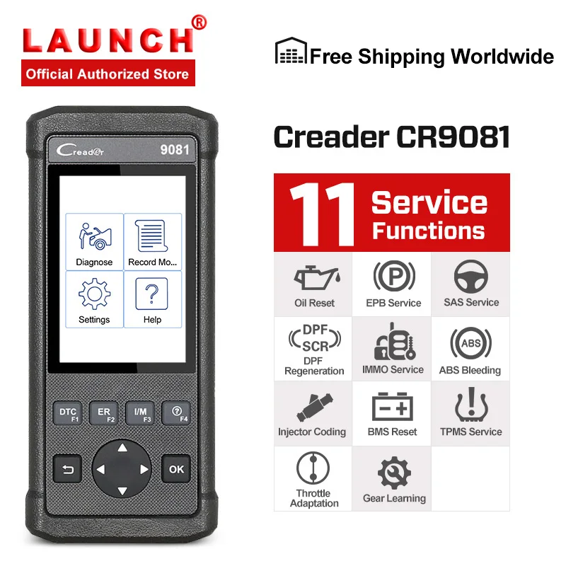 LAUNCH Creader 9081 инструмент сброса автомобиля OBD2 сканер автомобильный сброс сервис инструменты автоматический диагностический сканер