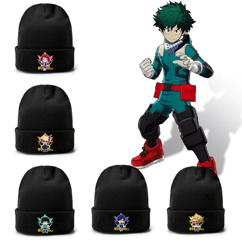 Аниме мой герой Academy осень зима уличная теплая вязаная шапка Skullies Beanie шапка Косплей Костюм Новинка