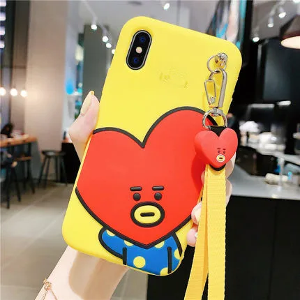 EPENA чехол для телефона с супер милым медведем для iphone 11 pro XR XS Max 7 8 plus 6 6S Plus 3D Мультипликация моя мелодия собака ремешок мягкая сумка - Цвет: 13