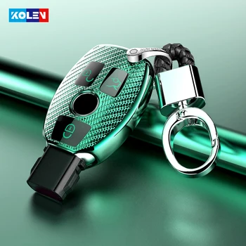 

Soft TPU Carbon Fiber Car Remote Key Case Full Cover Fob Shell For Mercedes Benz A B R G Class GLK GLA w204 W251 W463 W176 W205