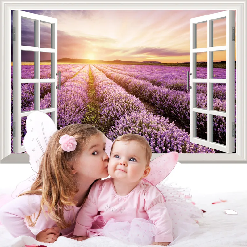 Wall Stickers Production Processing 3D Model jia chuang Dandelion Sunrise Stickers Environmentally Friendly Removable Adhesive P