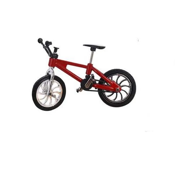 Мини Пальчиковый велосипед Флик Finger Bikes игрушки велосипед модельные гаджеты Новинка кляп игрушки для детей Рождественский подарок - Цвет: red