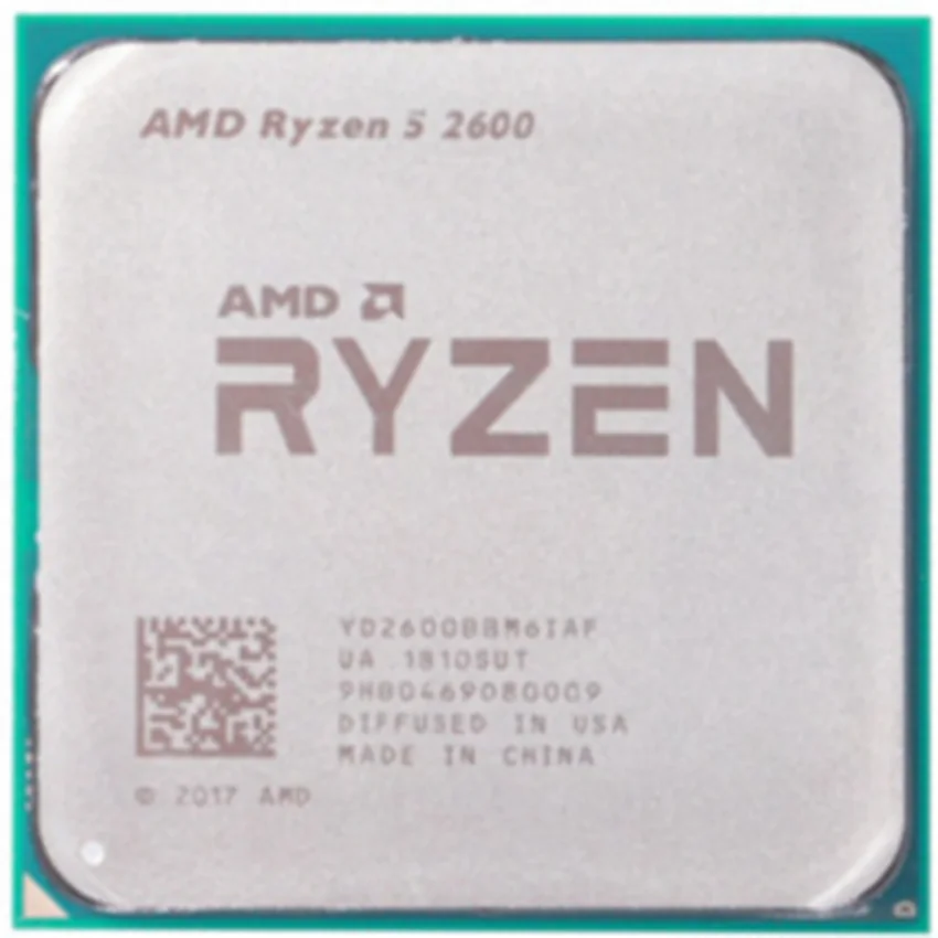 Процессор AMD Ryzen 5 2600 R5 2600 3,4 ГГц шестиядерный двенадцати ядерный процессор 65 Вт Процессор YD2600BBM6IAF Socket AM4