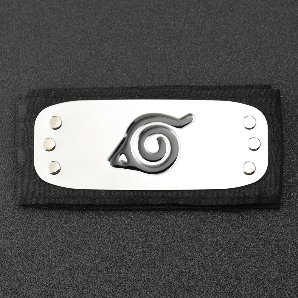 Наруто головной убор Itachi Uzumaki Beanie Konoha Leaf Logo повязка NARUTO Metal Ninja Косплей Аниме