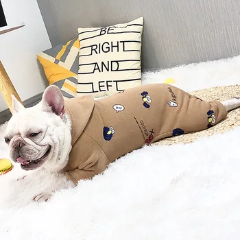 

Pet Dog Clothes Autumn and Winter Clothes Four-legged Small Dogs Teddy Pomeranian Bulldog Clothes Plus Velvet Thick