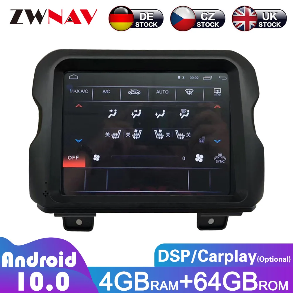 Android 10 128G для Jeep Wrangler 2018 2019 2020 Автомобильный мультимедийный плеер GPS-навигация