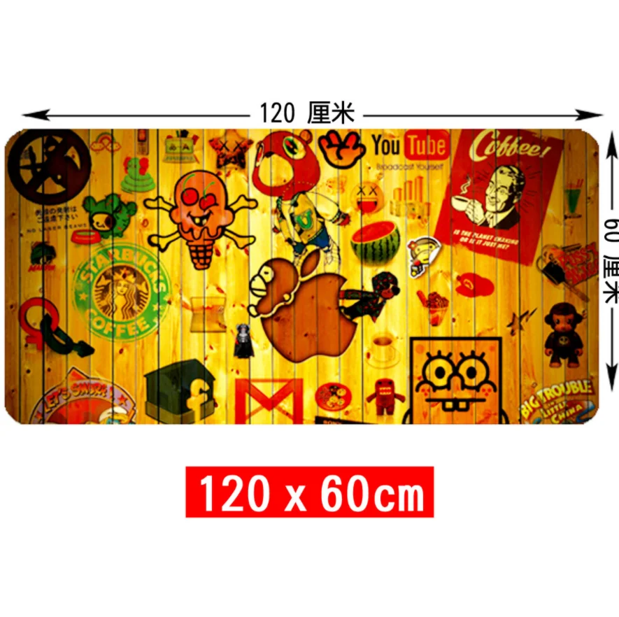 Metoo-big Gamer Mouse Pad Tapete de Teclado de Jogos Almofada de Mesa de Escritório Decoração de Casa Lol Dota2 Csgo 120cm x 60cm Xxl - Imagem 3