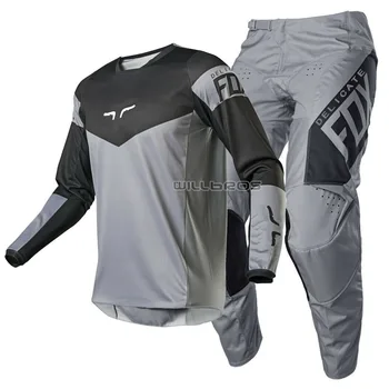 

Free shipping Delicate Fox Gray 180 Revn Gear Set Motorbike Dirt ATV MTB DH Bike Mountain Bicycle Offroad Racing Suit Mens Kits
