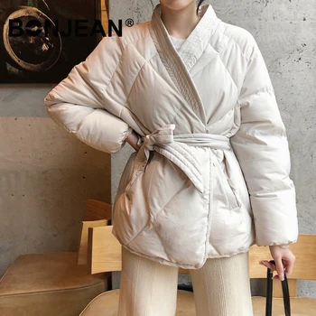 

Autumn Winter Jacket Women Padded Coat Long Sleeve Korean Style Streetwear Elegant Ladies Warm Outerwear Z023