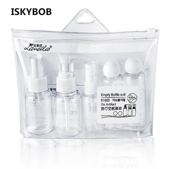 

5pcs/Set Transparent Empty Mini Makeup Cosmetic Bottles Plastic Refillable Container Eyeshadow Make Up Container Bottle