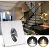 Led Stair Light Aluminum Square Round Wall Lamp 1W 3W Recessed LED Step Lamp Pathway Wall Corner Lamps AC85-265V Wall Light 5