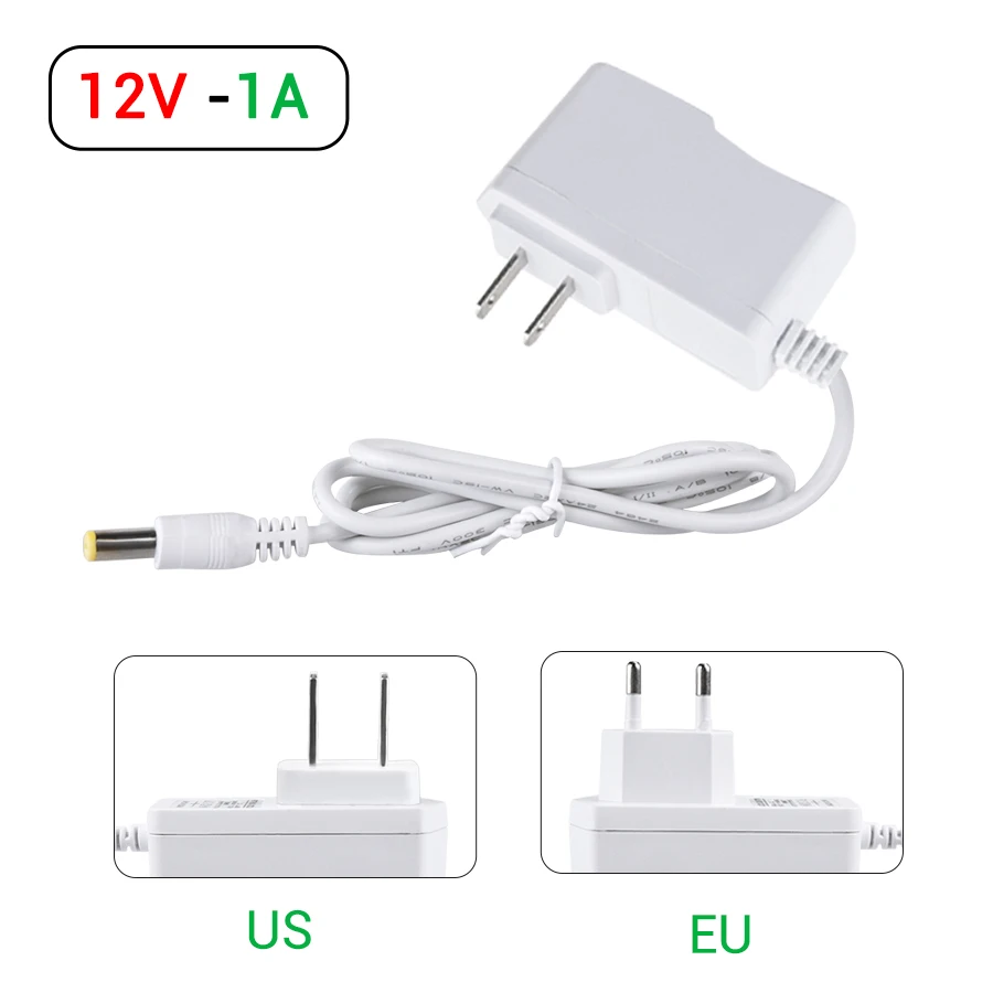 Power Adapter AC 110V 220V To DC 12V 12 Volt 1A 2A 3A Universal Power Supply Charger EU US Plug